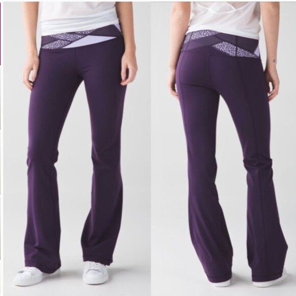 Lululemon Groove Pant III Deep Zinfandel Sz 8 - Picture 1 of 4